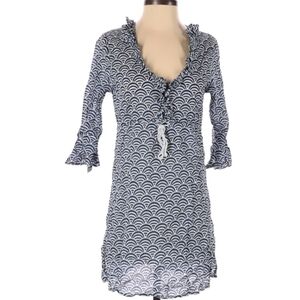 Mud Pie 3/4 Sleeve Printed Mini Dress Women's Size Small